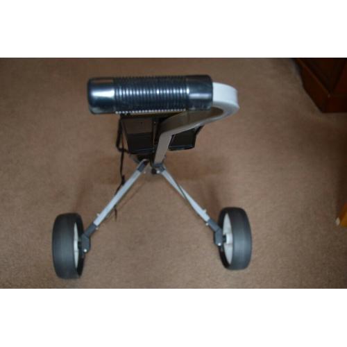 Golf Clubs with standing golf bag & pull golf cart