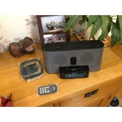 Sony Dream Machine clock radio and iphone dock