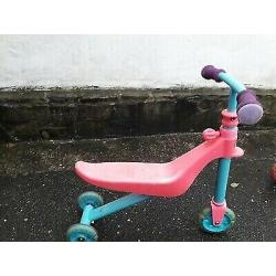 Kids 2 in 1 balance trike and Scooter