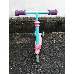 Kids 2 in 1 balance trike and Scooter