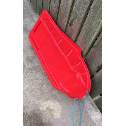 AS NEW: 2 Red Sledges