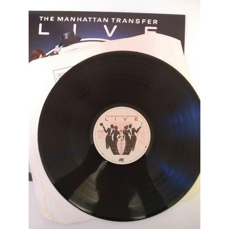'The Manhattan Transfer Live', Jazz, Vocal - Vinyl LP, 33rpm, 12inch