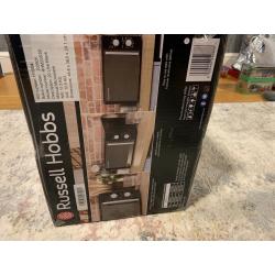Brand new in box Russell Hobbs compact microwave