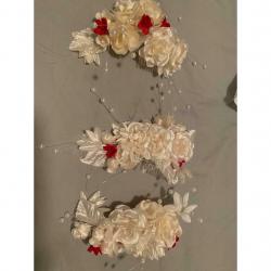 3 x Bridesmaid hair accessories