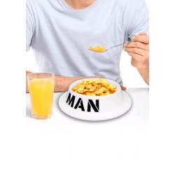 Man Bowl (Novelty Ceramic Dog Bowl 'For Men')!