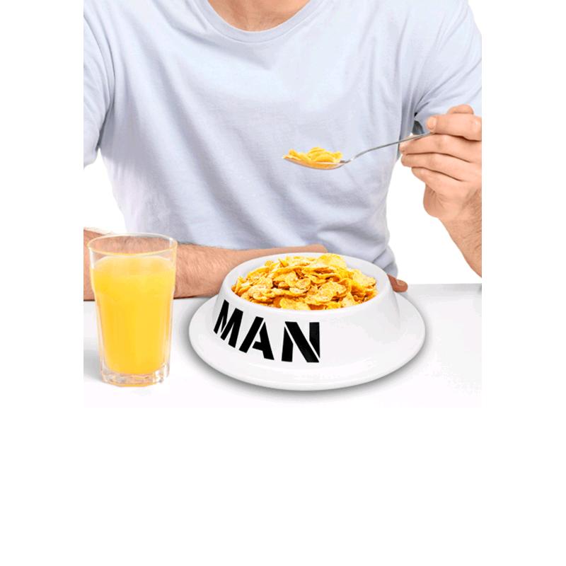 Man Bowl (Novelty Ceramic Dog Bowl 'For Men')!