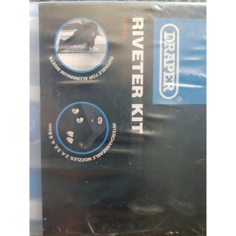 Draper? Hand Riveter Kit For Aluminium Rivets (27843). New in original packaging.