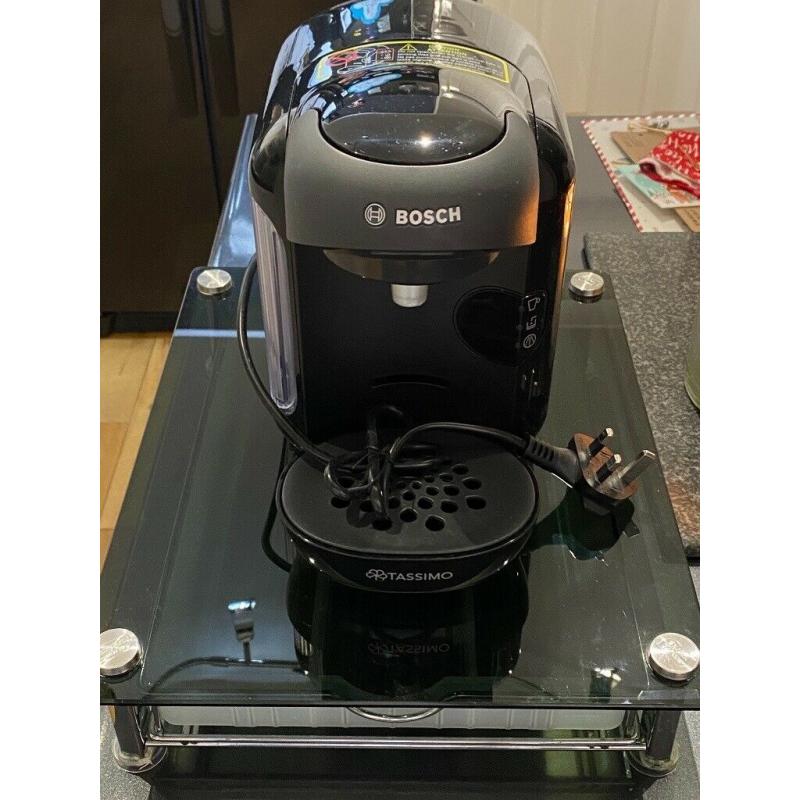 Bosch Tassimo coffee machine and stand