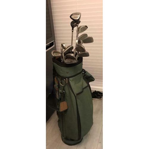 Full set of McGregor golf clubs