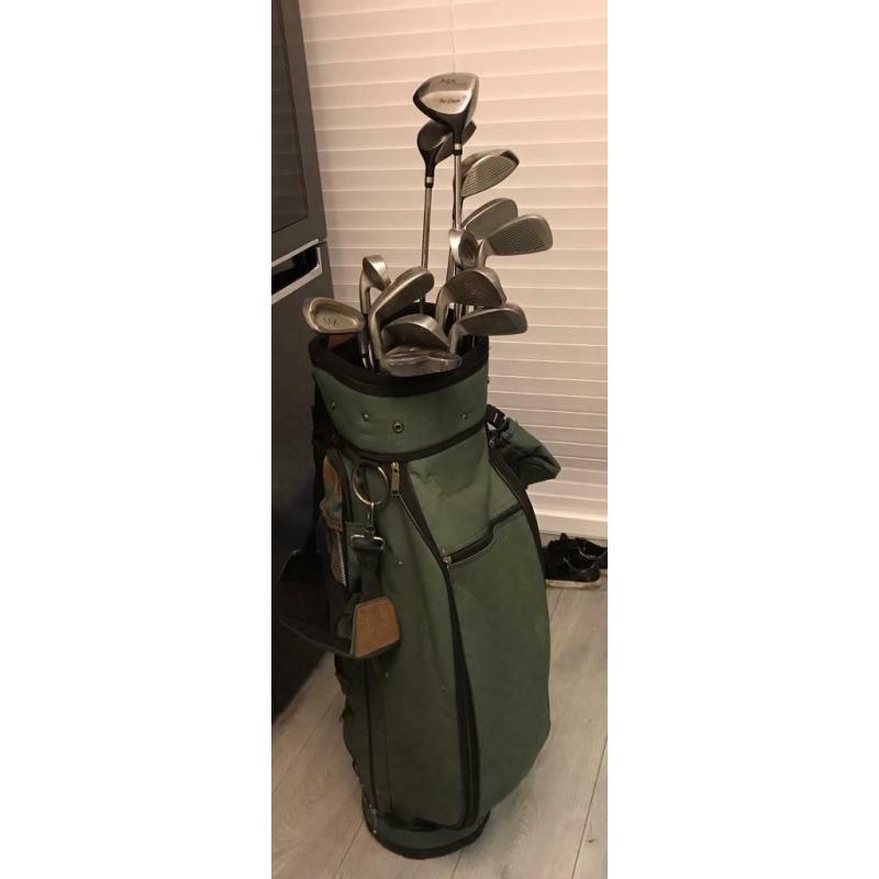 Full set of McGregor golf clubs