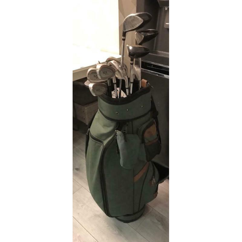 Full set of McGregor golf clubs