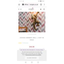 Monkey wall light