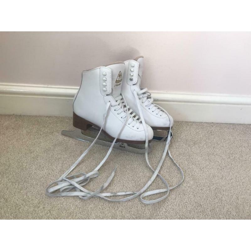 Girls Jackson Mystique White Figure Ice Skates - size 4C - UK1.5 EUR34.5 - RRP ?135