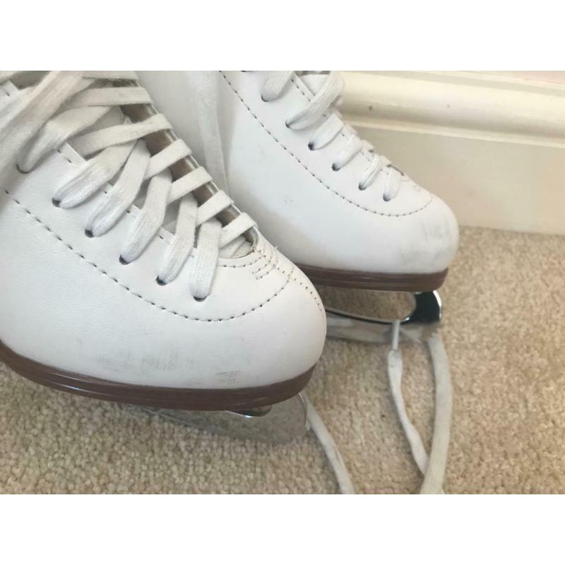 Girls Jackson Mystique White Figure Ice Skates - size 4C - UK1.5 EUR34.5 - RRP ?135