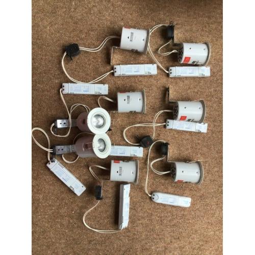 8 x Aurora Fire Rated Downlights + Transformers
