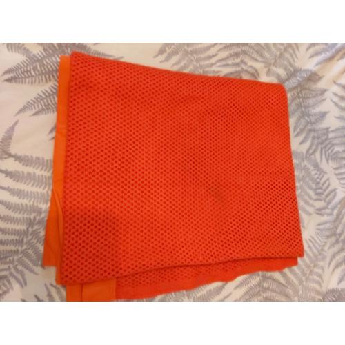 Vintage burnt Orange Cellular blanket double