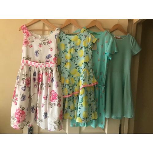 4 GIRLS DRESSES - MONSOON BENETTON NEXT BLUE ZOO
