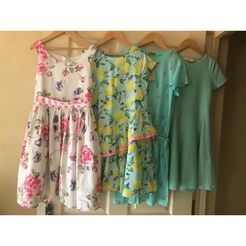 4 GIRLS DRESSES - MONSOON BENETTON NEXT BLUE ZOO