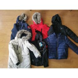 Job lot of boys jackets aged 5-9