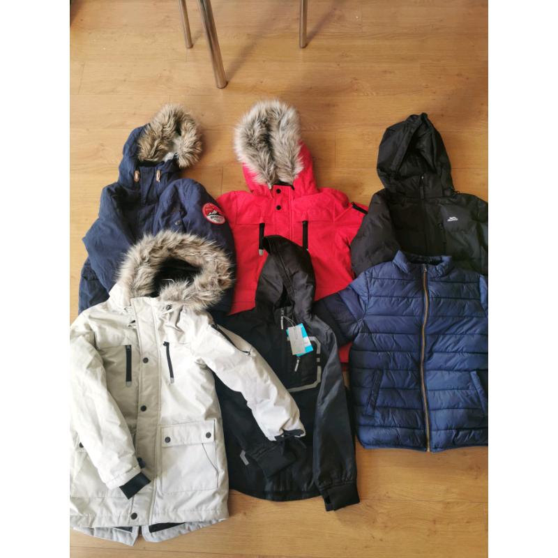 Job lot of boys jackets aged 5-9